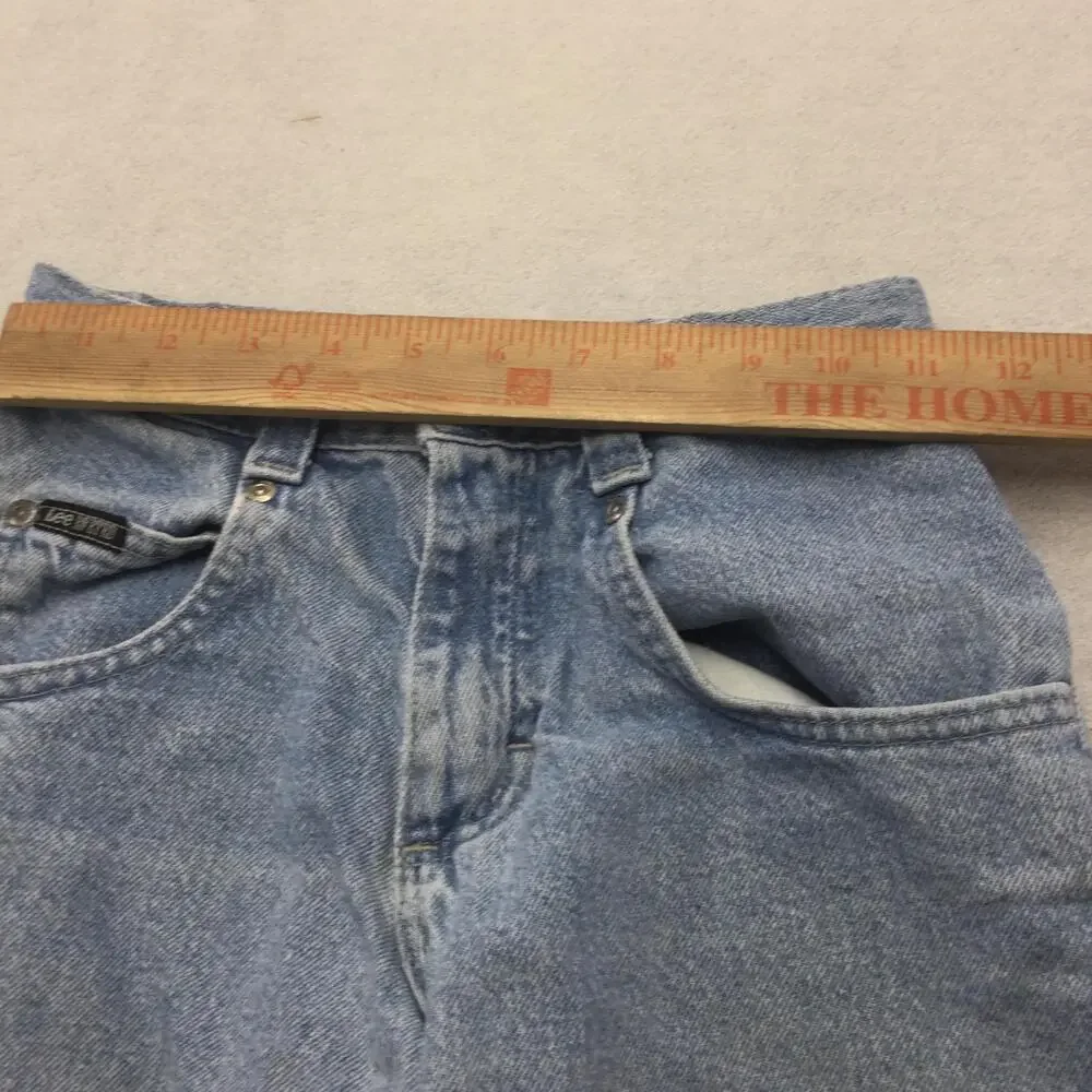 Lee Pipes Shorts Boys 8 Blue Light Wash Denim Relaxed Bermuda Casual Summer